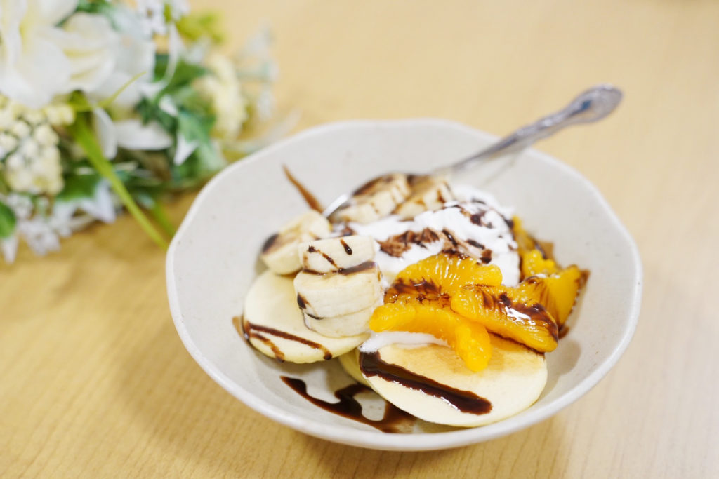 ナーシングシアラス勝川で作ったホットケーキ