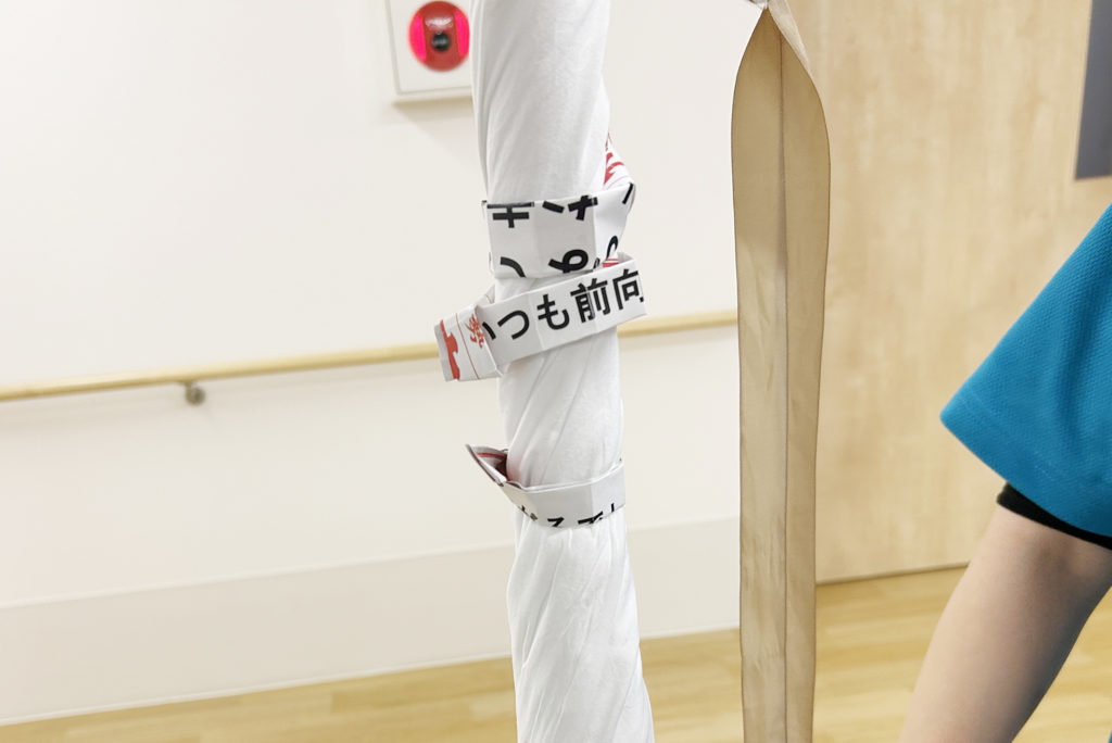 おみくじ掛け代わりの柱